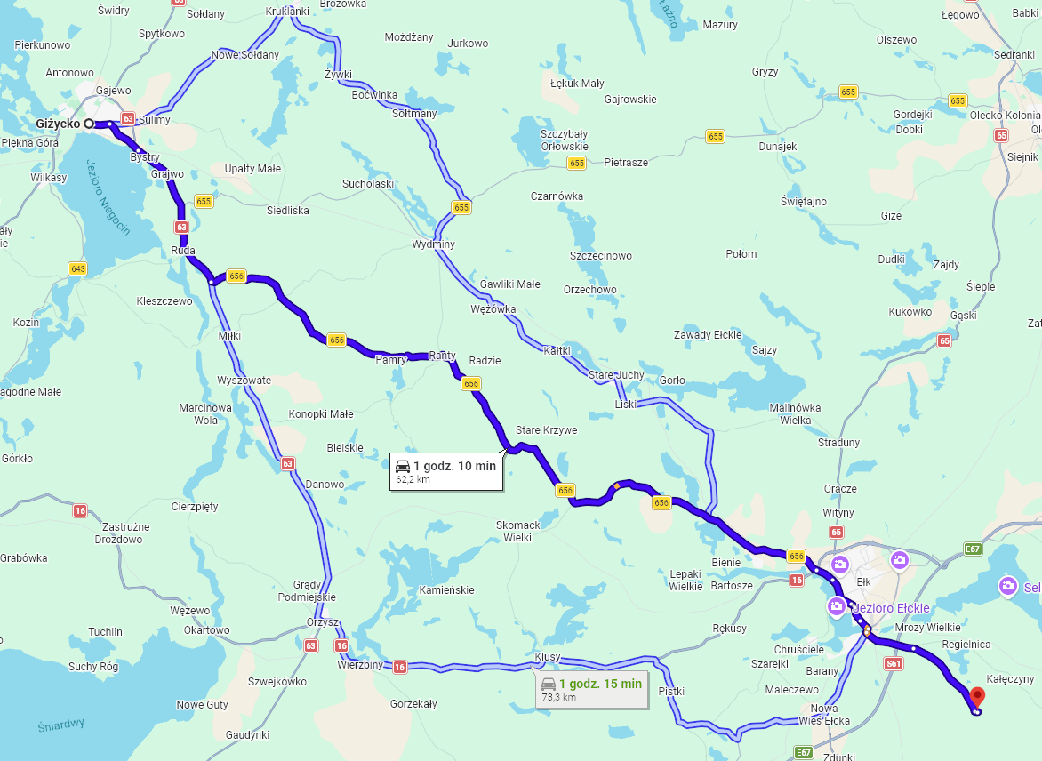 atrakcje Giżycko - trasa do Zjawiskolandu